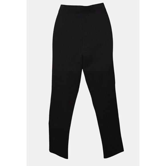 Joan Vass Pants - Joan Vass Womens Leggings Size M Black Mid Rise Tapered Leg